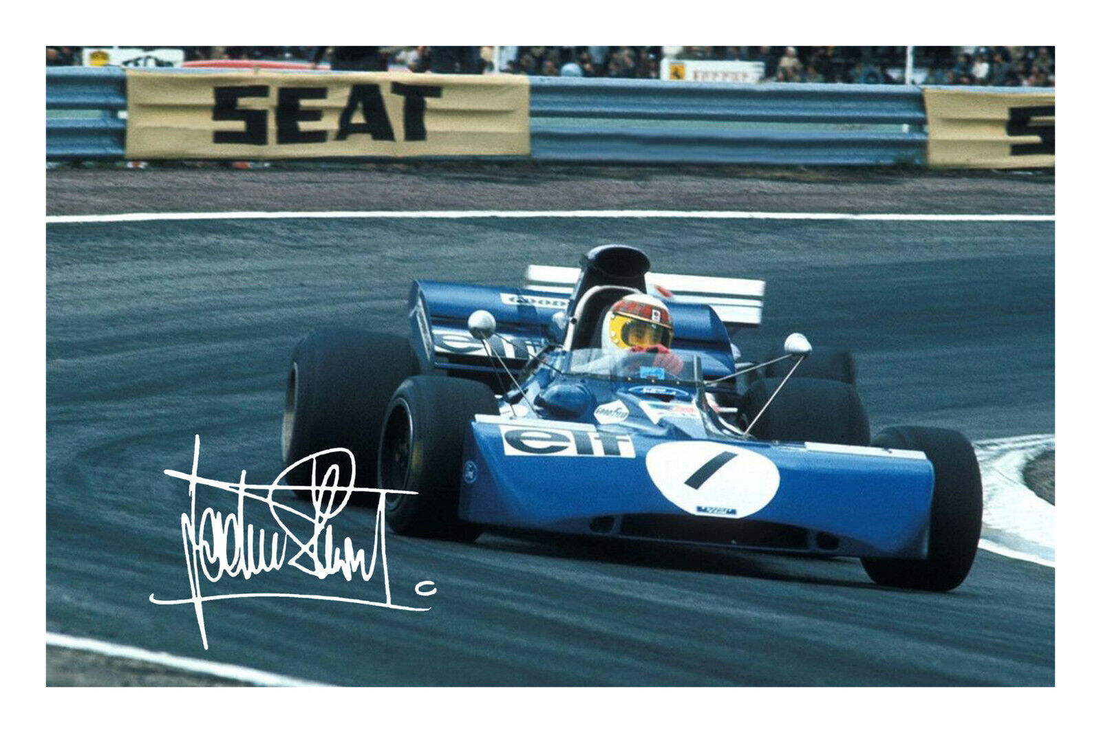 Jackie Stewart A4 Signed Photo Poster painting Print Autograph