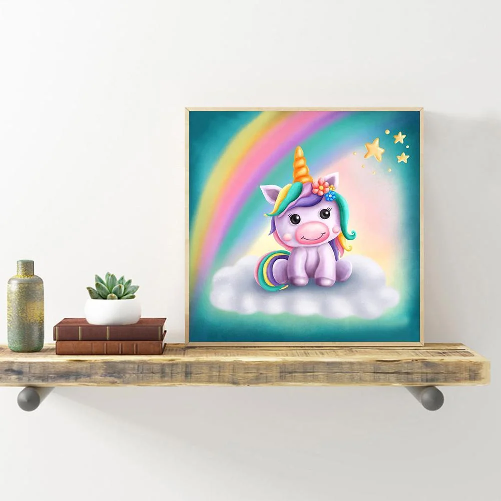 Diamond Painting - Full Round Drill - Unicorn(30*30cm)