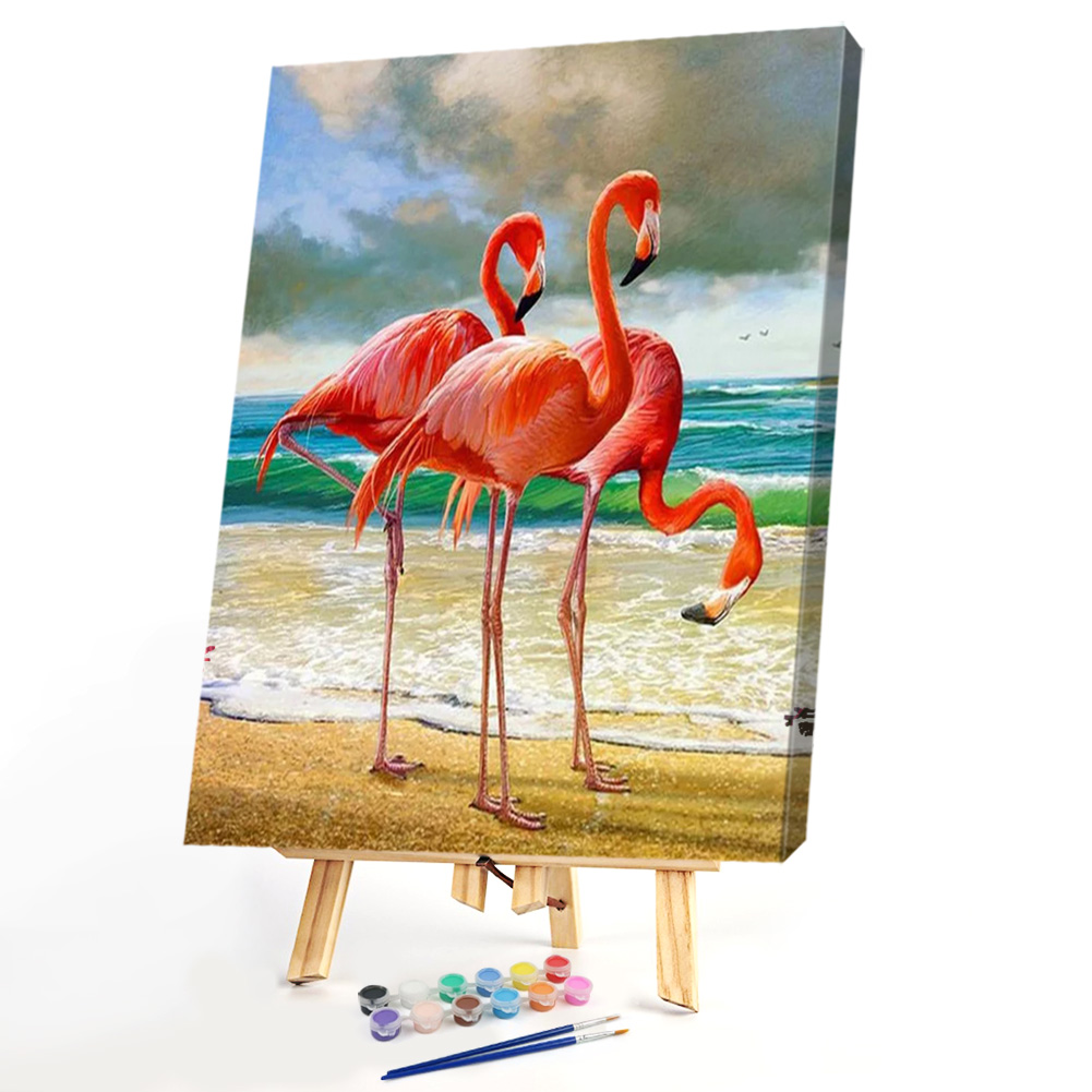 

40*50CM Paint By Numbers-Flamingo, 501 Original