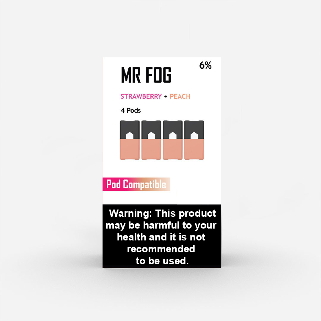 MR FOG PODS PACK OF 4 Strawberry Peach