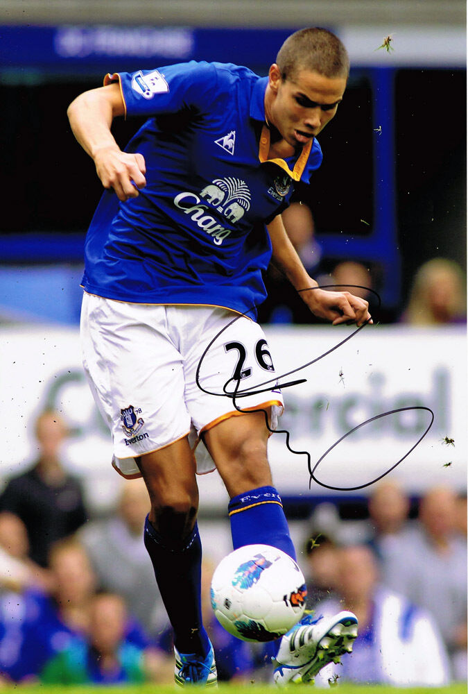 Jack Rodwell HAND SIGNED Everton FC 12x8 Photo Poster painting AFTAL