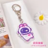 6PCS Space Travel Astronaut Creative Cartoon Acrylic Keychain Kids School Bag Pendant Gift 