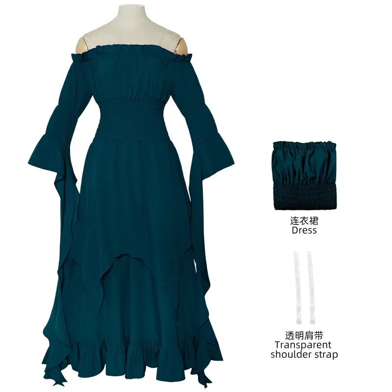 [Wetrose] Pre-Order Revival Dress Tied Waist Palace Style Long Skirt Cosplay Costume Halloween 