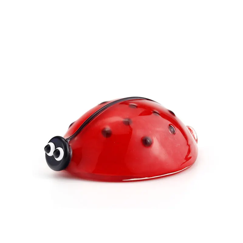 Red Beetle  Glass Spoon Pipe High Quality