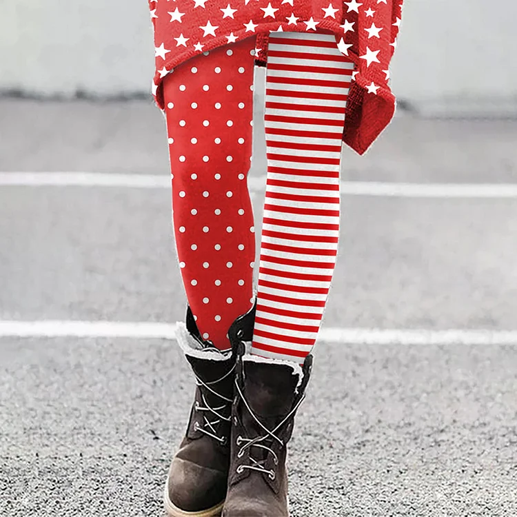 Women'S KÖLner Karneval Striped Print Casual Leggings