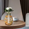 Vase Mandala En Bois-Ornement De Bricolage