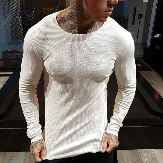 Basic Slim Long Sleeve T-shirt / [viawink] /