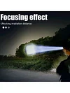 XPE+COB LED USB Rechargeable Portable Torch Zoomable Household Flashlight