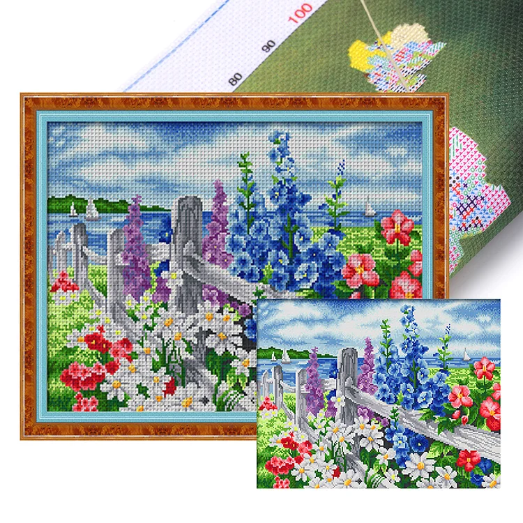 Spring-Warm Spring Breeze (62*48cm) 11CT Stamped Cross Stitch gbfke