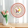 DIY Diamond Painting Double-sided Rotatable Santa Hanging Wind Chime Suncatcher Hanging Kit