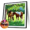 Diamond Painting-DIY Full Round Drill Horse