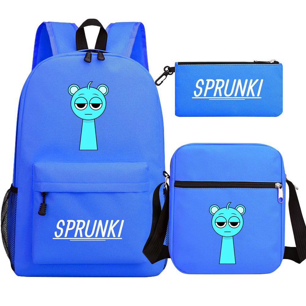 Mayoulove Sprunki Backpack Lightweight Design with Fun Patterns for School and Outdoor Activities-Mayoulove