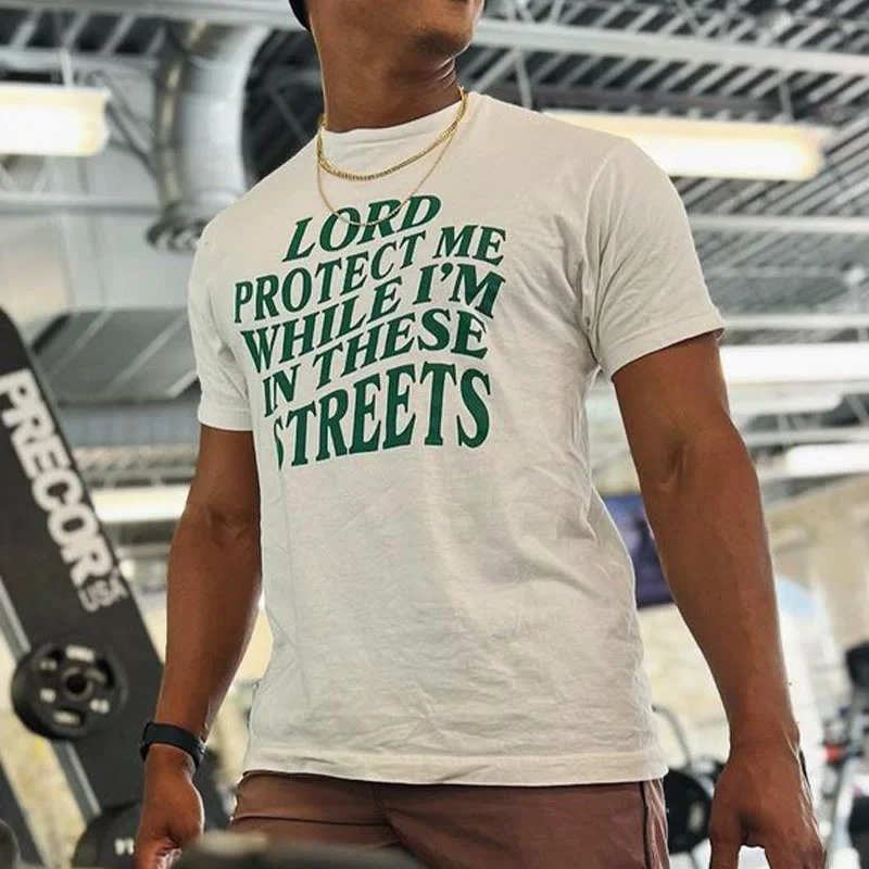 Outletsltd Lord Protect Me While I'm In These Streets Print T-shirt