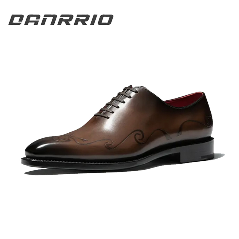 DANRRIO Pure Hand-made Wholecut Oxford Shoes |Polishing Color Craft Business Lace-up Leather Dress Shoes DANRRIO.COM DANRRIO