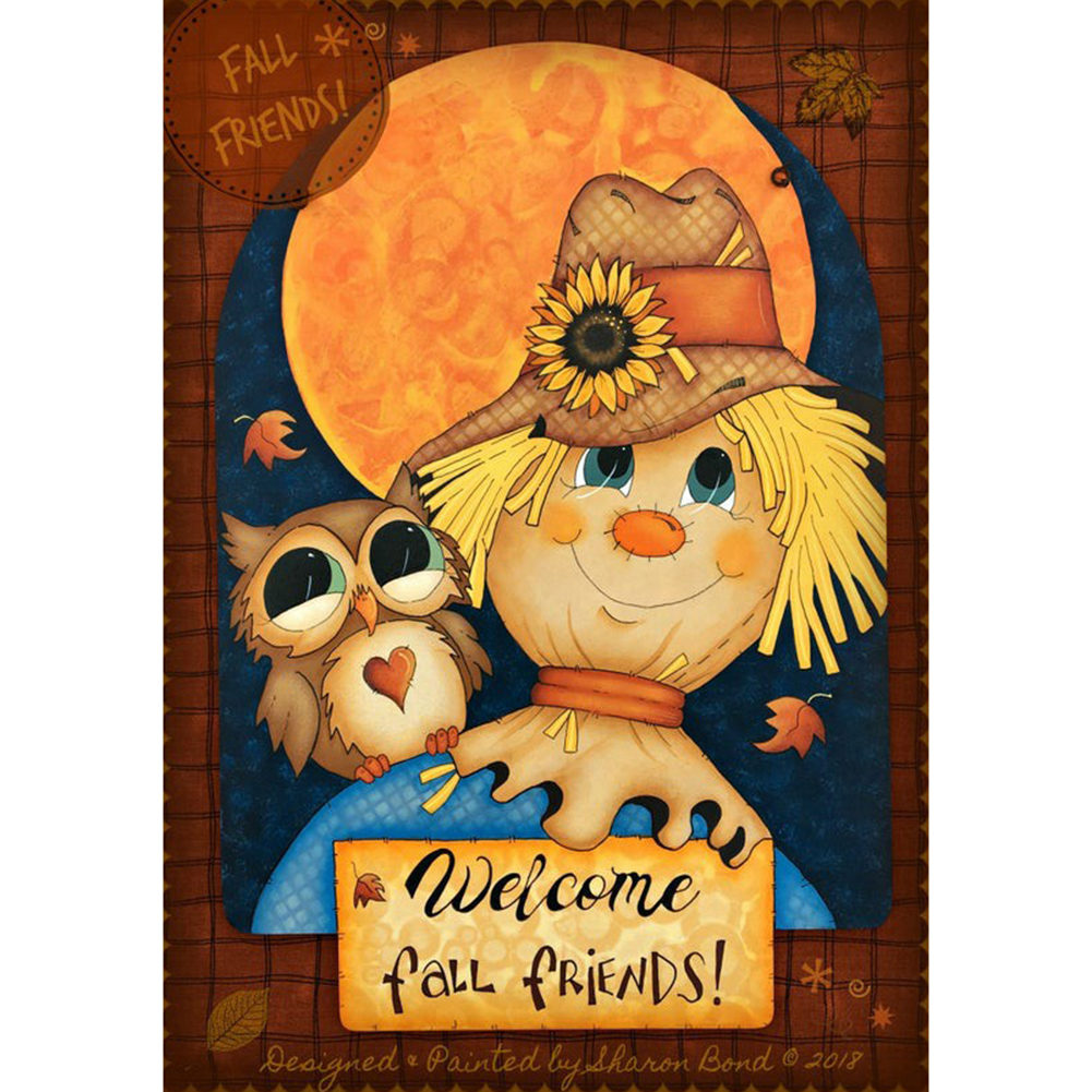 

Girl Pumpkin - Round Drill Diamond Painting - 35*45CM, 501 Original