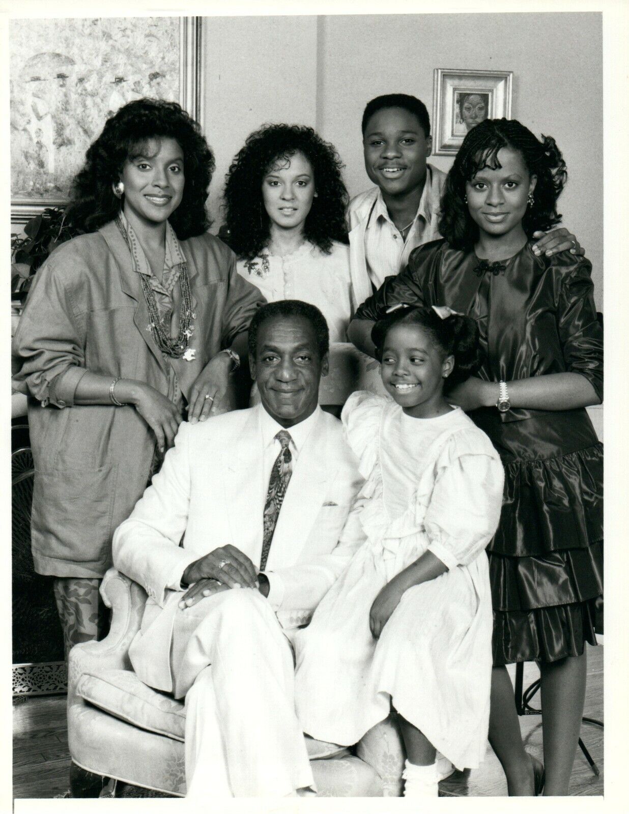 BILL COSBY PHYLICIA RASHAD SABRINA LE BEAUF Cosby Show 1987 Press Photo Poster painting 7x9 NBC