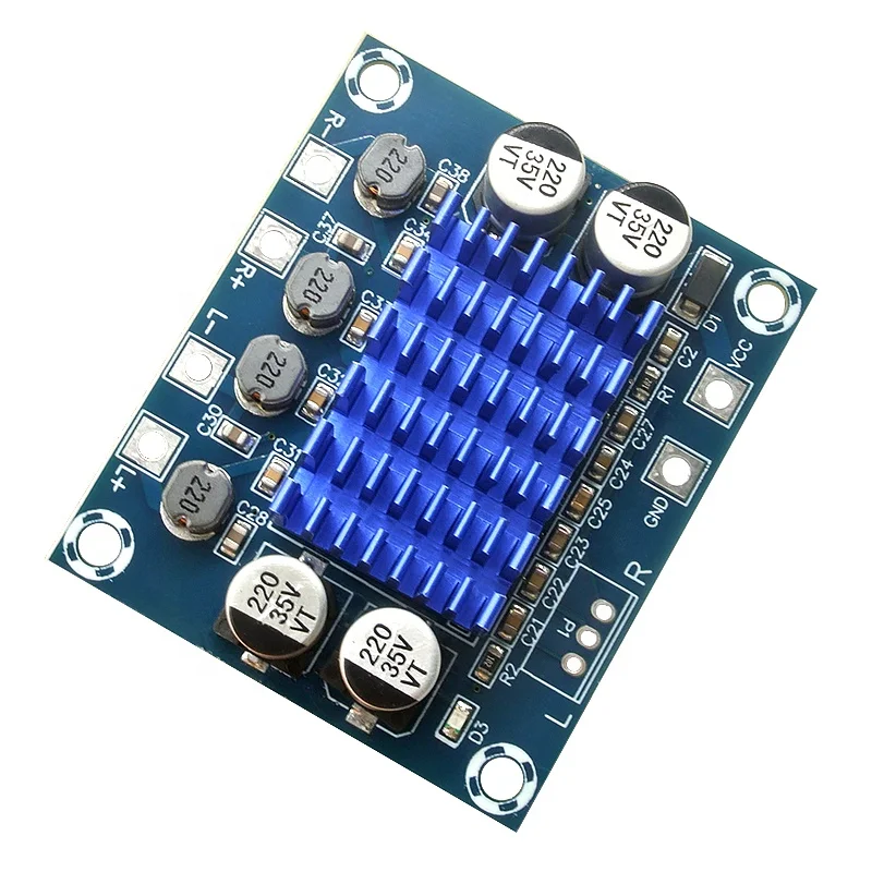 30W+30W 2.0 Channel Digital Stereo Audio Power Amplifier Board DC 8-26V 3A Hd Digital TPA3110 amplifier audio board