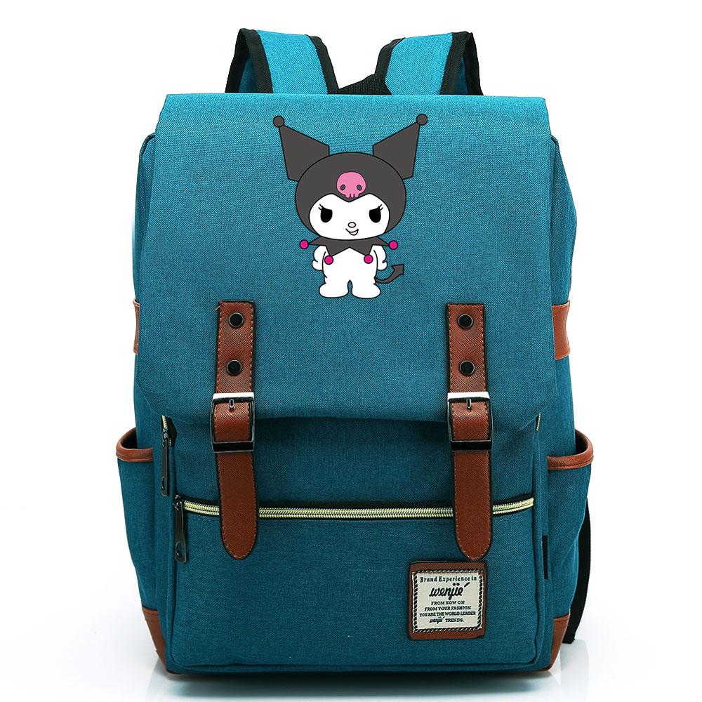 Mayoulove Kuromi Backpack Large Capacity Lightweight Design For School Use-Mayoulove