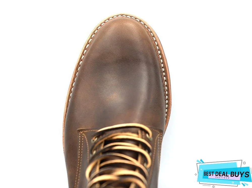 Cow Split Leather Men Boots Comfortable Boots Men Footwear Rubber Ankle Boots Men's Shoes