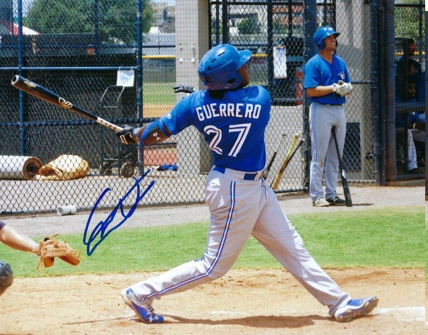 Vladimir Guerrero Jr 8 x10 Autographed Signed Photo Poster painting ( Blue Jays ) REPRINT