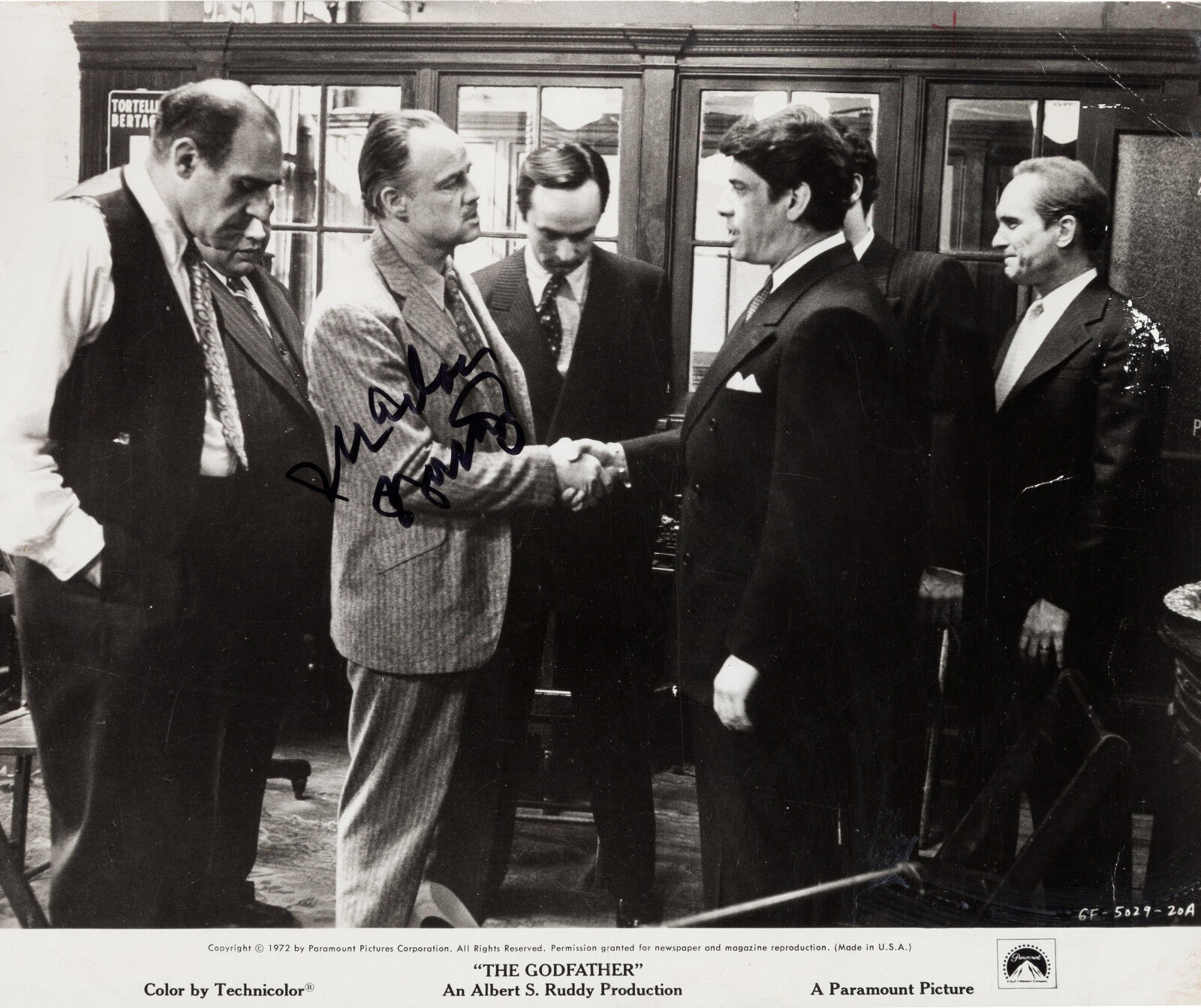 MARLON BRANDO Signed Photo Poster paintinggraph - Film Actor / Director - THE GODFATHER preprint