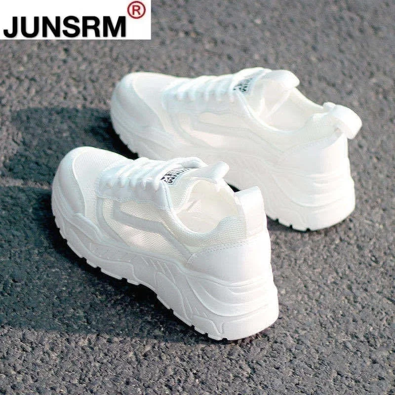 2022 Fashion Women's Shoes Comfortable Breathable Mesh Casual Shoes Autumn Women's Lace-up Non-slip Wear-resistant Sneakers