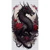 (Big Size) Dragon And Rose - 11CT Stamped Cross Stitch 40*70cm/15.75*27.56in