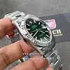 Rolex Datejust 41mm/36mm M126334 on Oyster with Green Ombr&eacute; Dial and Fluted Bezel Super clone