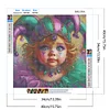 Diamond Painting-5D Full Round Drill Clown(40*40 CM)
