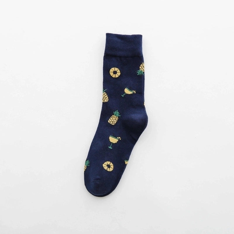 Women’s Cartoon Style Animal Fruit Cotton Crew Socks A Pair