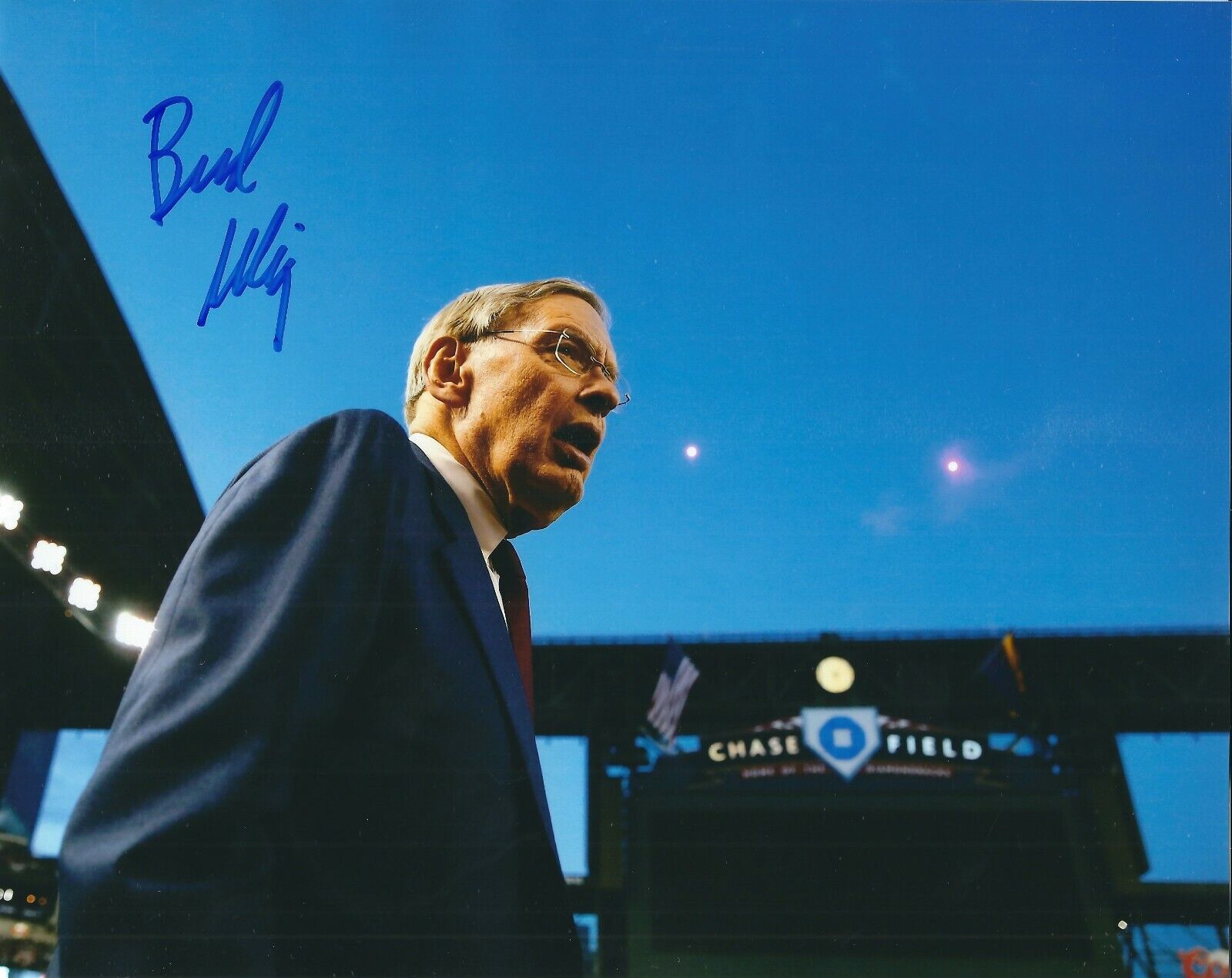 Signed 8x10 BUD SELIG Hall of Fame Autographed Photo Poster painting COA