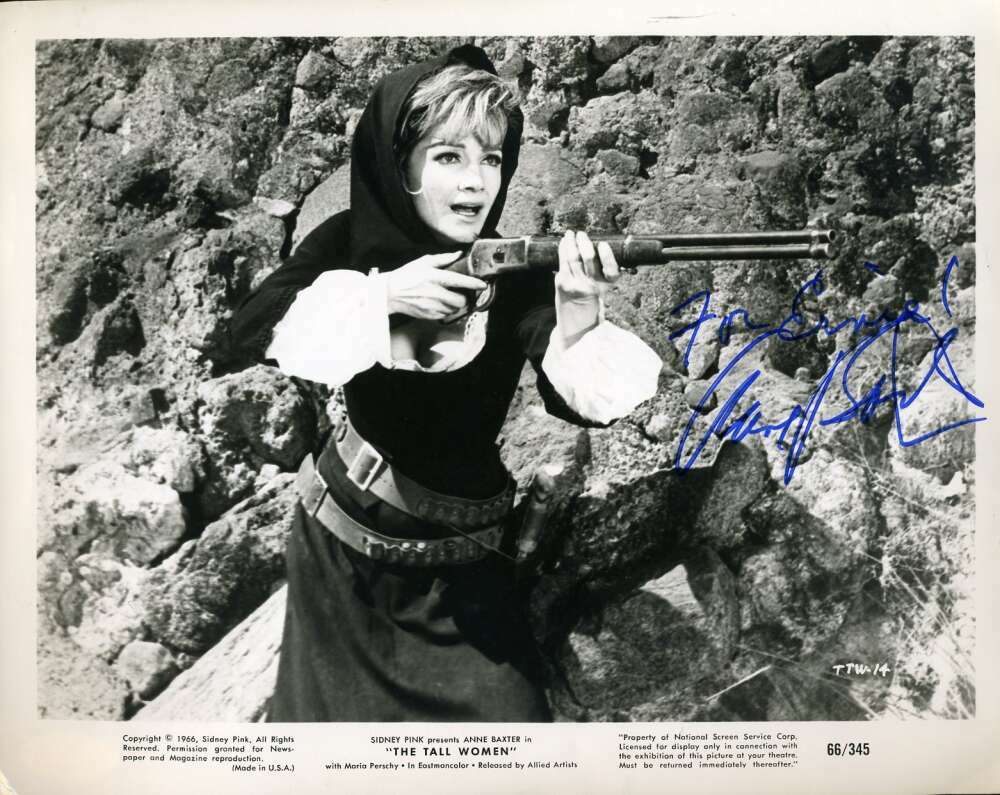 Anne Baxter JSA Coa Signed 8x10 Photo Poster painting Autograph