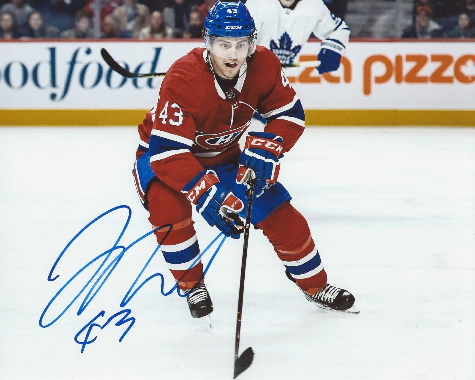 Jordan Weal Signed 8x10 Photo Poster painting Montreal Canadiens Autographed COA B