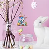 (US Only)PET Double Sided Special Shaped Easter Alphabet DIY Diamond Painting Keychain
