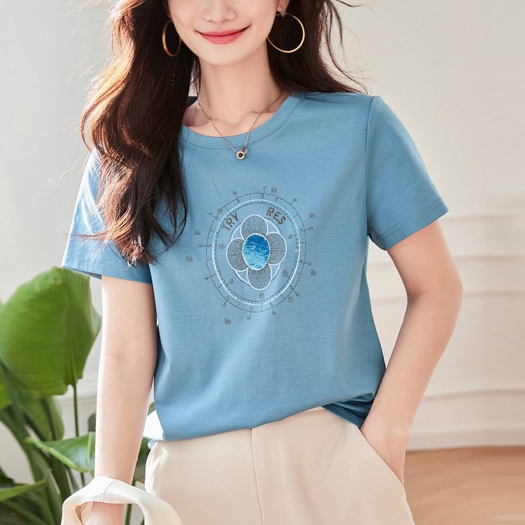 Casual Embroidered Shirts & Tops