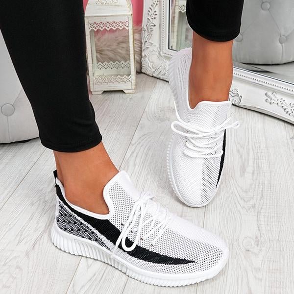 Women' Orthopedic Stretchy Lace-Up Front Tennis Shoes
