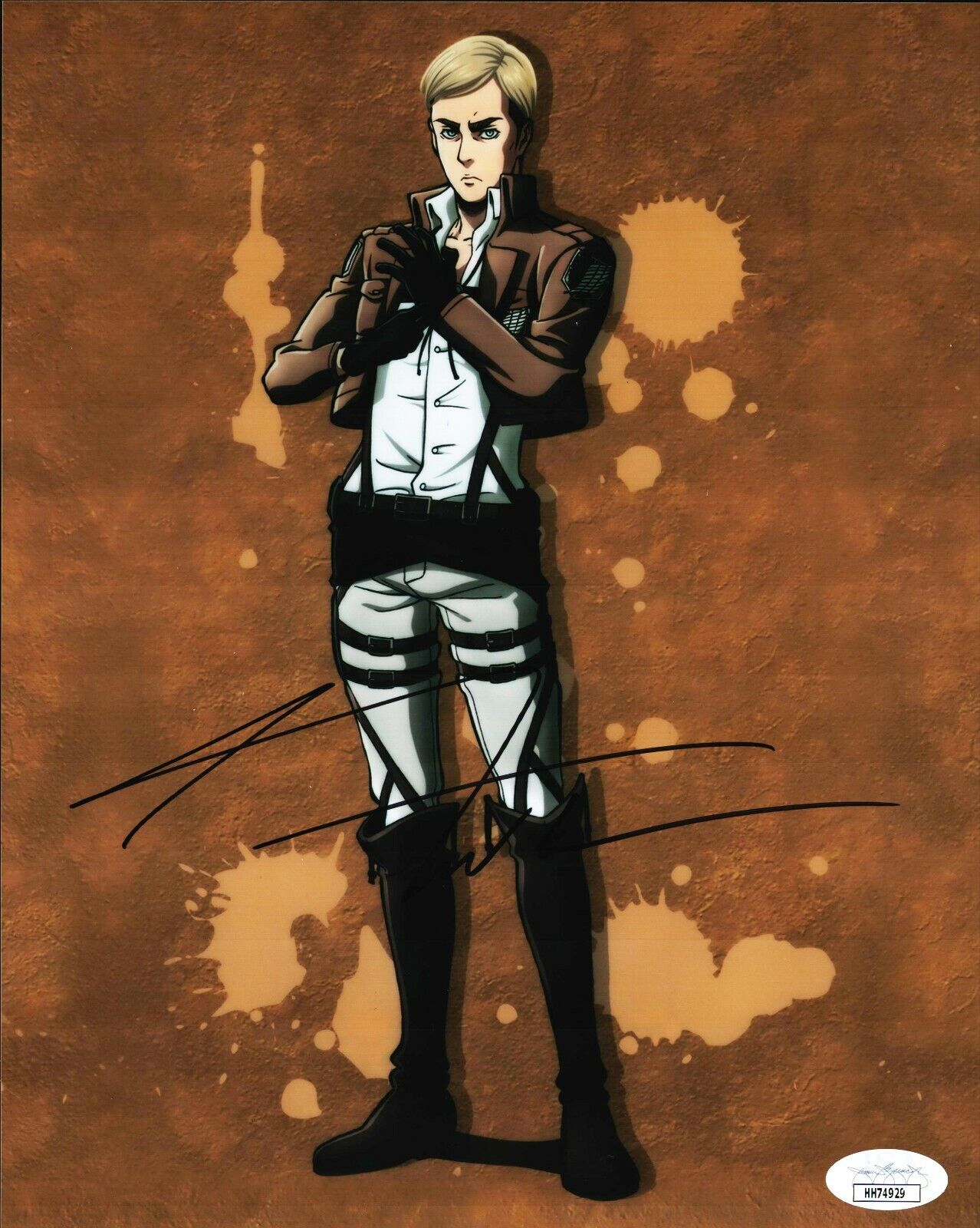 J Michael Tatum Attack On Titan Signed Autograph 8x10 Photo Poster painting JSA Certified COA