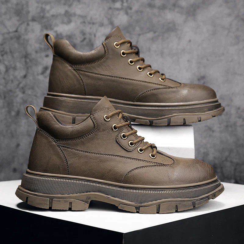 2021 New Snow Boots mens Protective and Wear-resistant Sole Man Boots Warm Comfortable shoes Winter Walking Boots Big Size 38-48