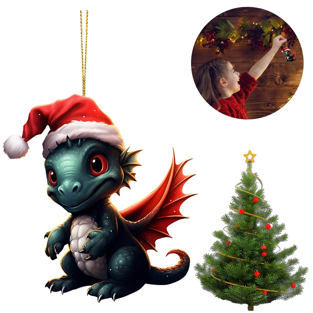 Statue Of Baby Dragon Acrylic Handmake Dinosaur Figurines Cartoon (Dark Grey)