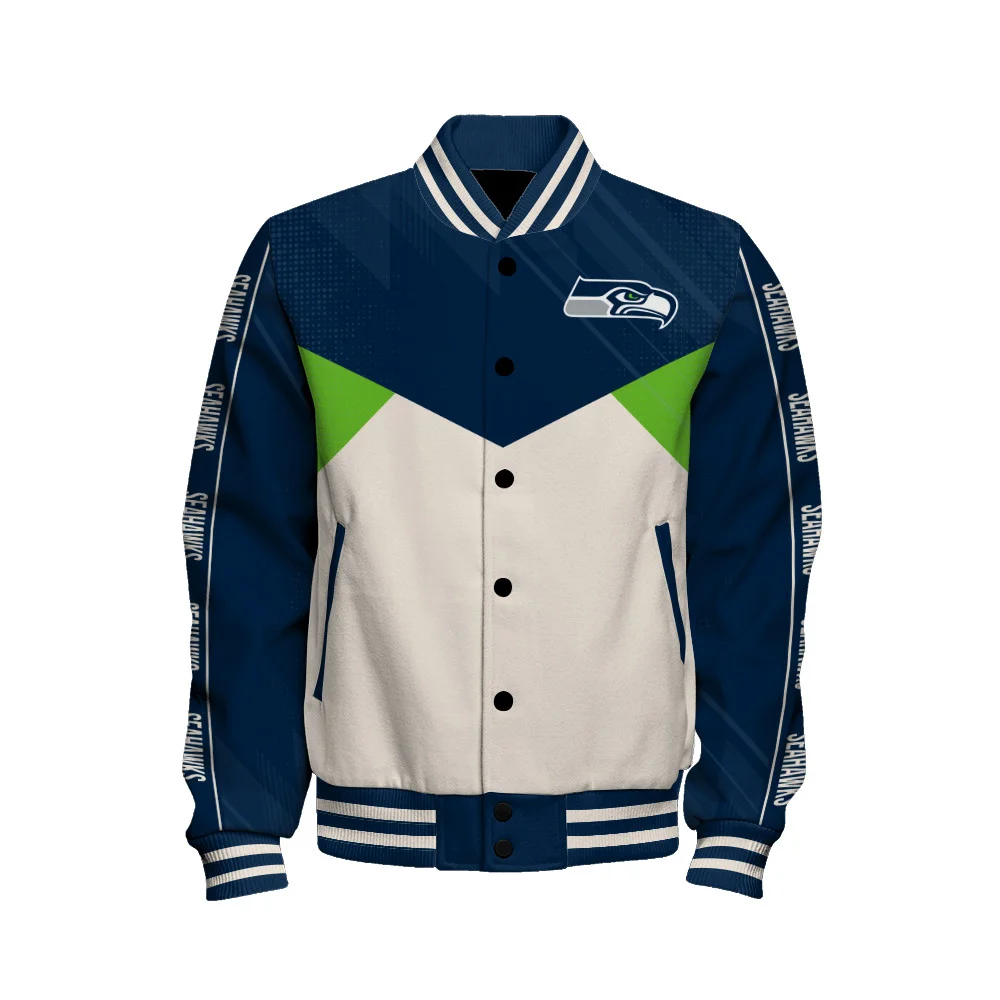 Seattle Seahawks Football Team 2024 - 25 Personality, Outstanding Unisex Varsity Jacket