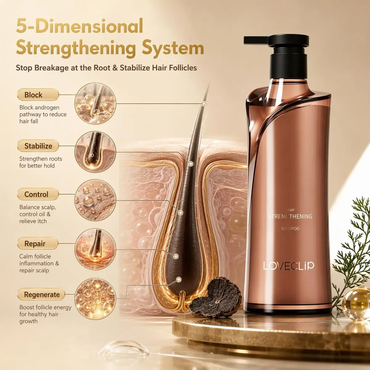 LOVECLIP Strengthening Anti-Hair Loss Shampoo 360ml