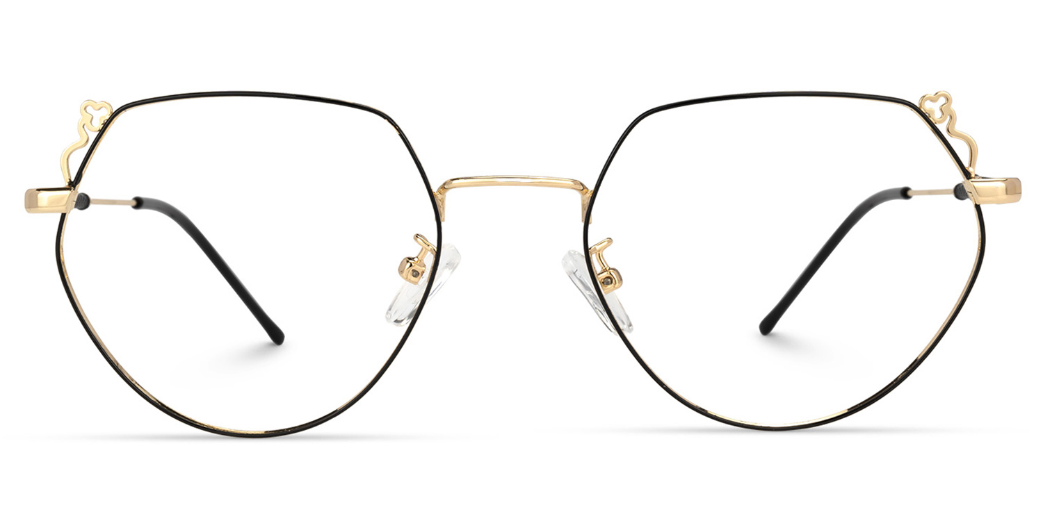 Yardley Schwarz-Gold Geometrisch Brille Schwarz-Gold