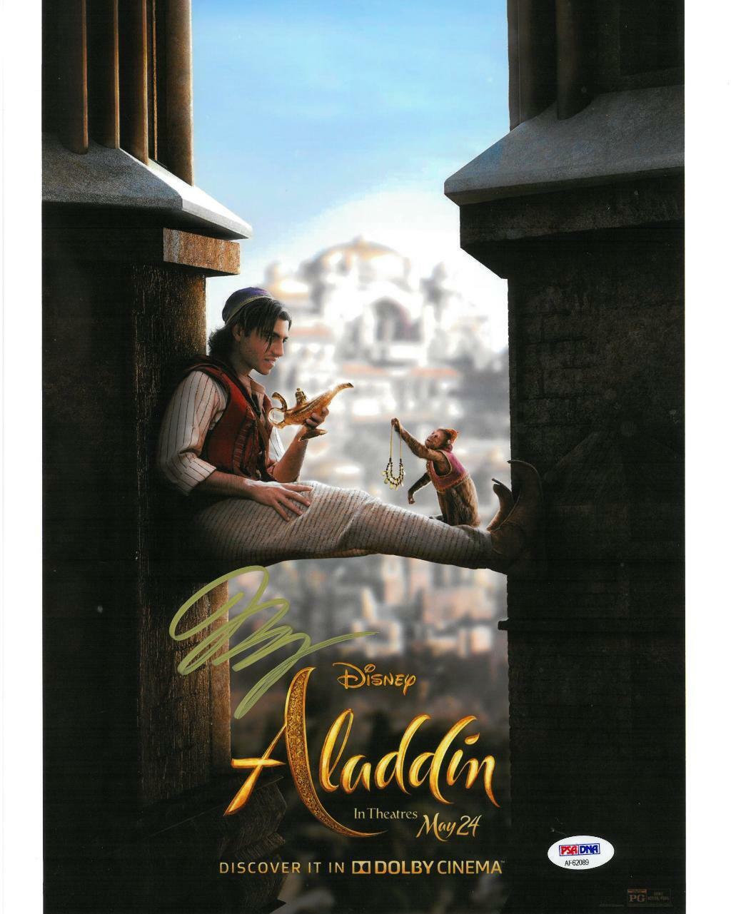 Mena Massoud Signed Aladdin Authentic Autographed 11x14 Photo Poster painting PSA/DNA #AF62089