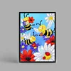 50 Pages A5 DIY Special Shaped Diamond Painting Diary Notebook Kit (Cartoon Bee)