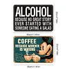 2PCS bi&egrave;re - Ensemble de panneaux en m&eacute;tal(20*30cm/30*40cm)