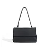 Simple Plain Color Leather Women's Shoulder Bag