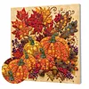 Framed Maple Pumpkin - DIY Button Art Painting Kit for Creativity DIY Pearl Dot Crafts for Gift Home Wall Decor 30*30CM