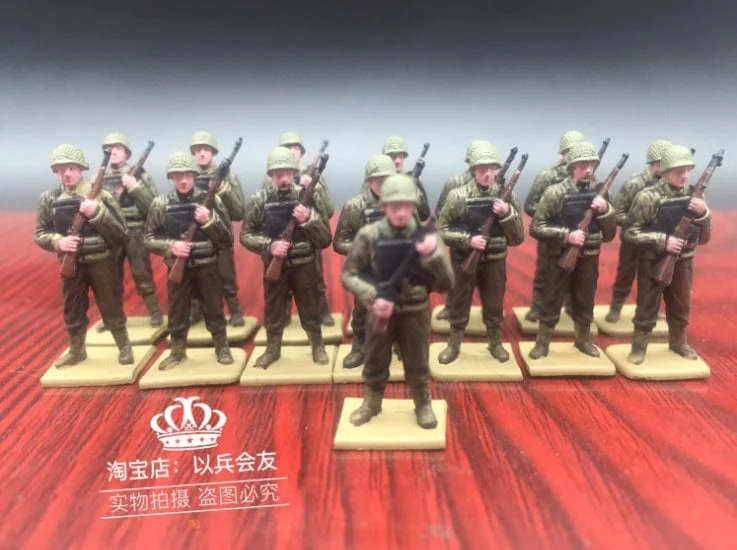 pornhint Pornhint Painted 1/72 World War II U.S. Army Normandy landing guards landing craft standby soldiers soldiers