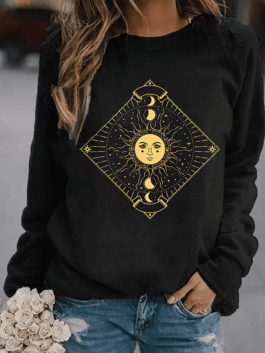 Women's Sun And Moon Sweatshirt