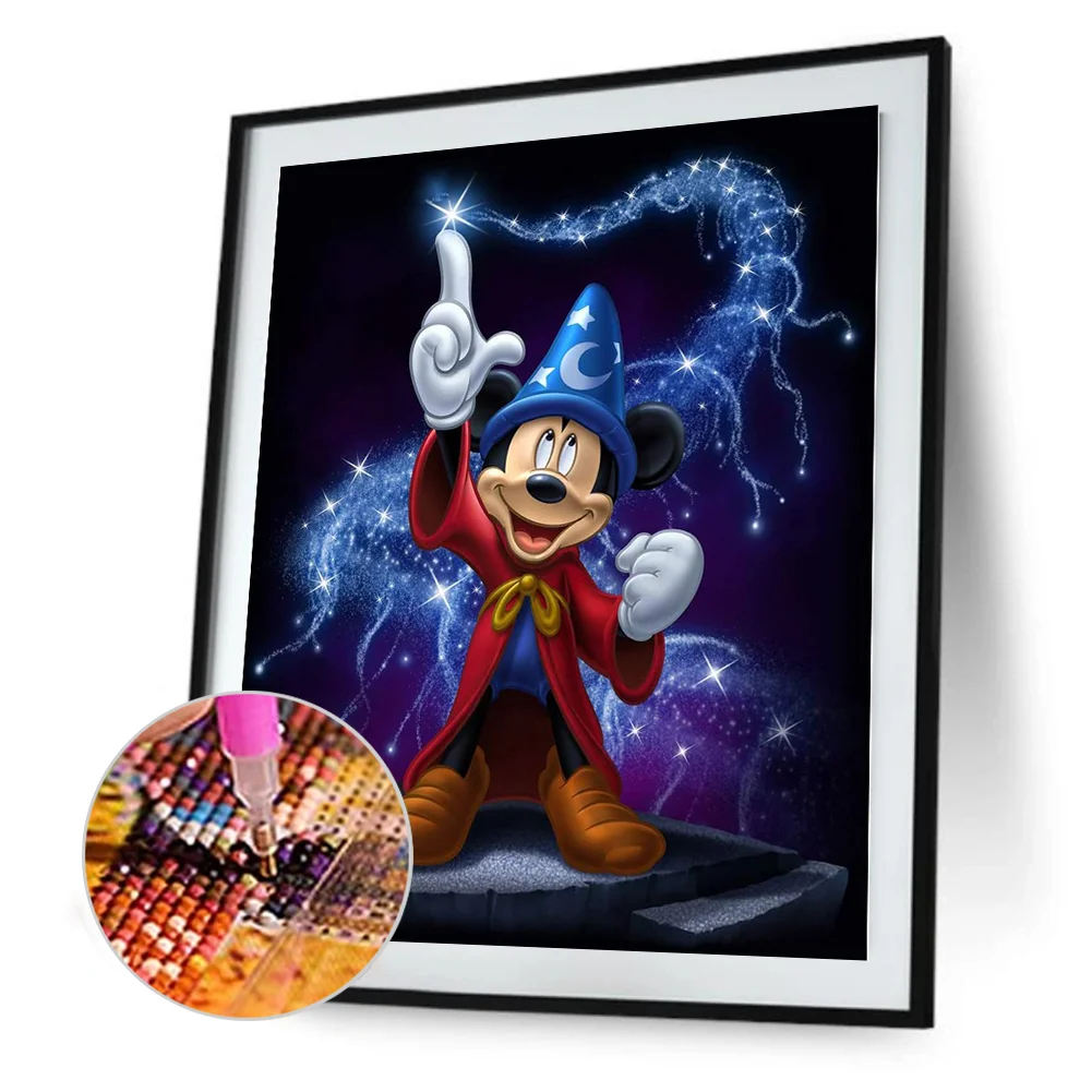 Full Round Diamond Painting 30*40cm - Magic Mickey